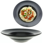 Assiette creuse pour p�tes, noire, 24 cm