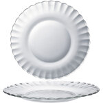 Assiette � dessert duralex picardie, transparente, diam�tre 205 mm - lot de 6