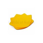 Assiettes en plastique carrée - 24 cm - lot de 4 jaune Assiettes en plastique carrée - 24 cm - lot de 4 jaune