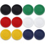 Assiettes en plastique noir ensemble 12 pi�ces 25cm plates r�utilisables, assiettes � salade, bols de ...