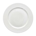 Assiette plate en porcelaine blanche golf diam�tre 27 cm