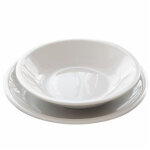 Assiette en porcelaine fond 20, 5 cm rome saturnia