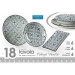 Assiettes vertes tokyo serties de plateaux rectangulaires