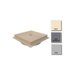 Astralpool - pice  sceller piscine - couvercle de skimmer rond socle carr - gris de