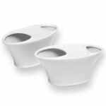 Distributeur de cacahuetes en porcelaine - lot de 2 - astuceo
