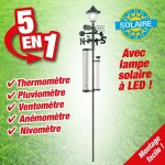 Station météo et lampe à énergie solaire Station météo et lampe à énergie solaire