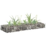 The living store lit surlev  gabion acier galvanis 90x30x10 cm - jardinire  gabion - bordure jardin ...