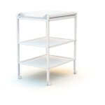 Les tendances - at4 - table  langer 2 tagres essentiel en bois