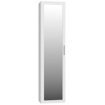 Atara armoire d'entrée avec grand miroir 180x50x35 cm deux étagères + porte - cintres à l'intérieur meubles ... Atara armoire d'entrée avec grand miroir 180x50x35 cm deux étagères + porte - cintres à l'intérieur meubles ...