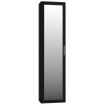 Atara armoire d'entrée avec grand miroir 180x50x35 cm deux étagères + porte - cintres à l'intérieur meubles ... Atara armoire d'entrée avec grand miroir 180x50x35 cm deux étagères + porte - cintres à l'intérieur meubles ...