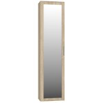 Atara armoire d'entrée avec grand miroir 180x50x35 cm deux étagères + porte - cintres meuble d'entrée ... Atara armoire d'entrée avec grand miroir 180x50x35 cm deux étagères + porte - cintres meuble d'entrée ...