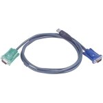 Kvm cble de raccordement [1x sphd 15 mle - 1x vga mle, usb 2. 0 type a mle] 5. 00 m noir w09267 - ...