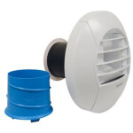 Atlantic - kit de bouche d'extraction simple flux hygror�glable sanitaires avec piquage twist & go