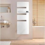 Atlantic - radiateur sèche - serviettes connecté serenis mât droite 750w blanc - 850553 Atlantic - radiateur sèche - serviettes connecté serenis mât droite 750w blanc - 850553