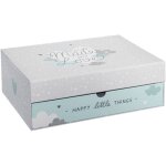 Atmosphera - coffret cadeau de naissance made with love - ensemble bleu avec couches, album photo et ...