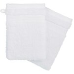 Lot de 2 gants de toilette praia blanc 15x21cm atmosphera créateur d'intérieur Lot de 2 gants de toilette praia blanc 15x21cm atmosphera créateur d'intérieur