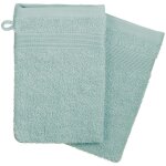 Lot de 2 gants de toilette praia bleu clair 15x21cm atmosphera crateur d'intrieur