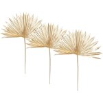 Lot de 3 tiges suite plante séchée doré h56cm atmosphera créateur d'intérieur Lot de 3 tiges suite plante séchée doré h56cm atmosphera créateur d'intérieur