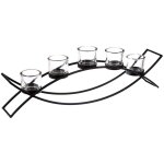 5 photophores sur pied noir h17cm atmosphera crateur d'intrieur