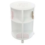 Biblioth�que enfant ronde 2 niveaux 59cm rose