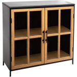 Buffet vitr design en mtal baris