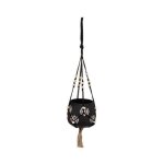 Cache - pot suspendu 'tropique australe' 55cm noir Cache - pot suspendu 'tropique australe' 55cm noir