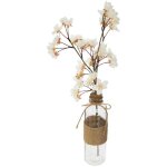 Cerisier artificiel dream pot verre h46cm atmosphera crateur d'intrieur