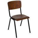 Atmosphera - chaise d'�colier kiel marron