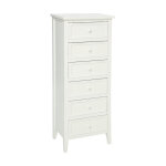 Chiffonnier 6 tiroirs 'charme' 113cm blanc