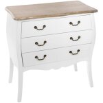 Atmosphera - chiffonnier chrysa blanc 3 tiroirs créateur d'intérieur Atmosphera - chiffonnier chrysa blanc 3 tiroirs créateur d'intérieur
