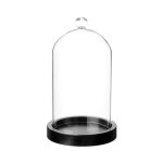 Cloche dcorative en verre 'dara' 19cm transparent