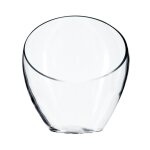 Coupe en verre 'clear' 22cm transparent