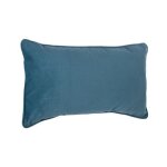 Coussin d�houssable 'lilou' 50x30cm bleu