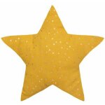 Coussin enfant berlingot toile 40x40cm ocre