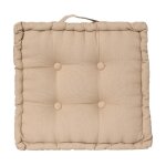Coussin de sol 'dorian' 40x40cm beige