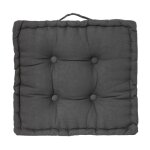Coussin de sol 'dorian' 40x40cm gris fonc�