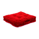 Coussin de sol 'dorian' 40x40cm rouge
