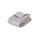 Dessus de lit 2 taies marie beige 260x240cm atmosphera cr�ateur d'int�rieur