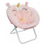 Fauteuil pliable pour enfant licorne 50cm rose