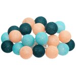 Guirlande led secteur 20 boules assortiments d 6 box atmosphera cr�ateur d'int�rieur