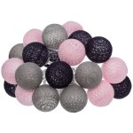 Guirlande led secteur 20 boules assortiments d 6 box atmosphera crateur d'intrieur