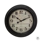 Horloge murale dco en verre 'moulure' 29cm noir
