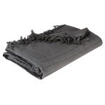 Jet� de lit 'algodon' 160x220cm gris