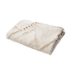 Jet de lit 'slub' 130x180cm beige