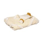 Jet� de lit tuft� 'carmen' 130x180cm ocre