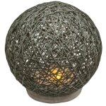 Atmosphera - lampe led hady gris h18, 5cm crateur d'intrieur