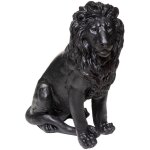 Atmosphera - objet d�co lion en magn�sie 68 x 37 x 80 cm int�rieur ou ext�rieur
