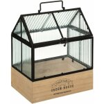 Atmosphera - serre house bois 26x30cm crateur d'intrieur