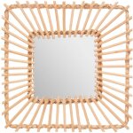 Miroir en rotin 40x40 cm - design lgant par atmosphera crateur d'intrieur