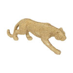 Panthre avec paillettes dco 'artif' 28cm or